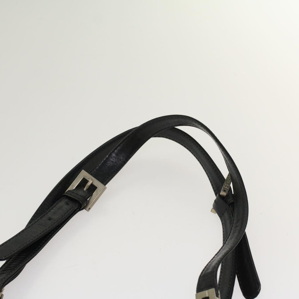 FENDI Hand Bag Nylon Black 52135