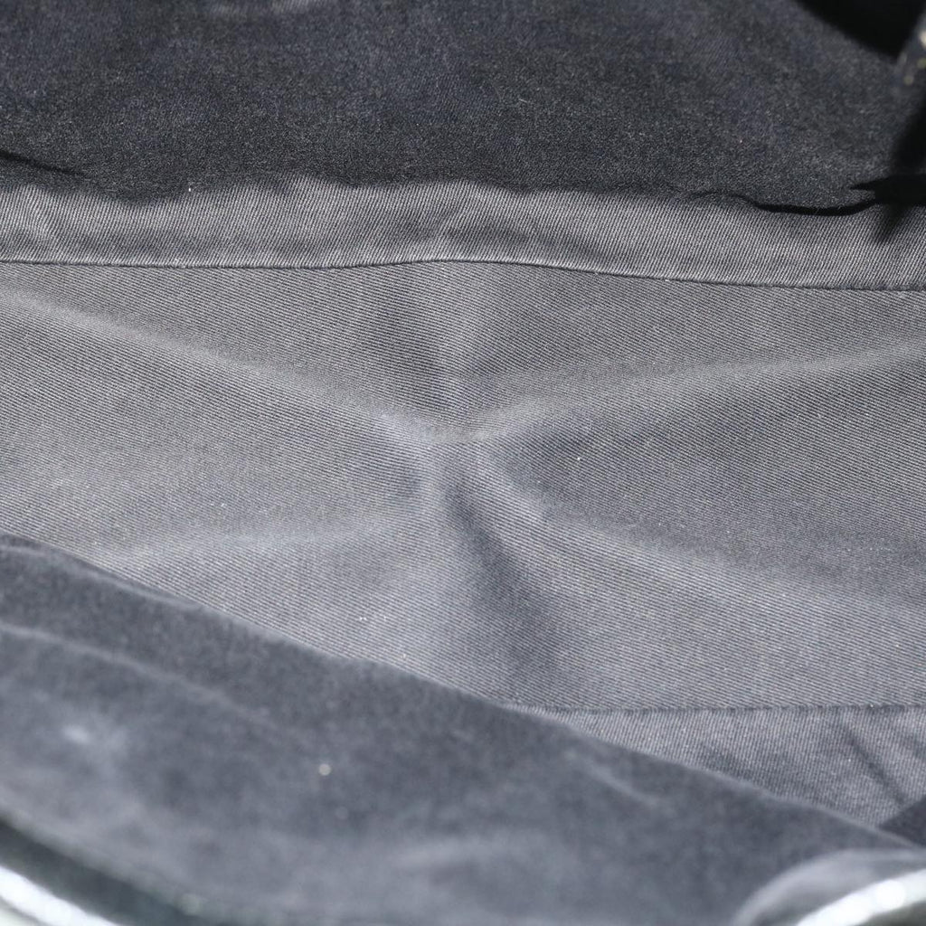 GUCCI GG Canvas Hand Bag Black 113017 52250