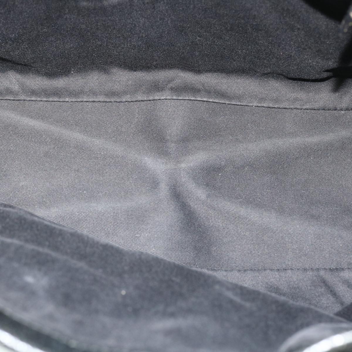 GUCCI GG Canvas Hand Bag Black 113017 52250