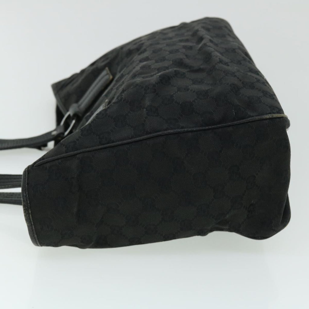 GUCCI GG Canvas Hand Bag Black 113017 52250