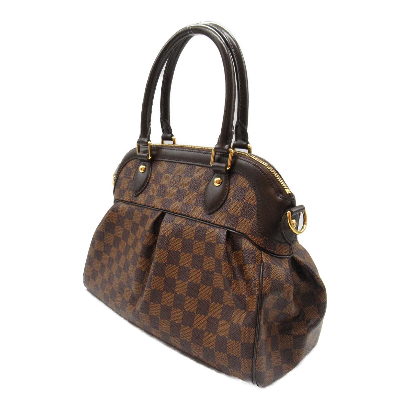 Louis Vuitton Trevi 2w Shoulder Bag PVC Coated Linen Damier  Brown  N51997