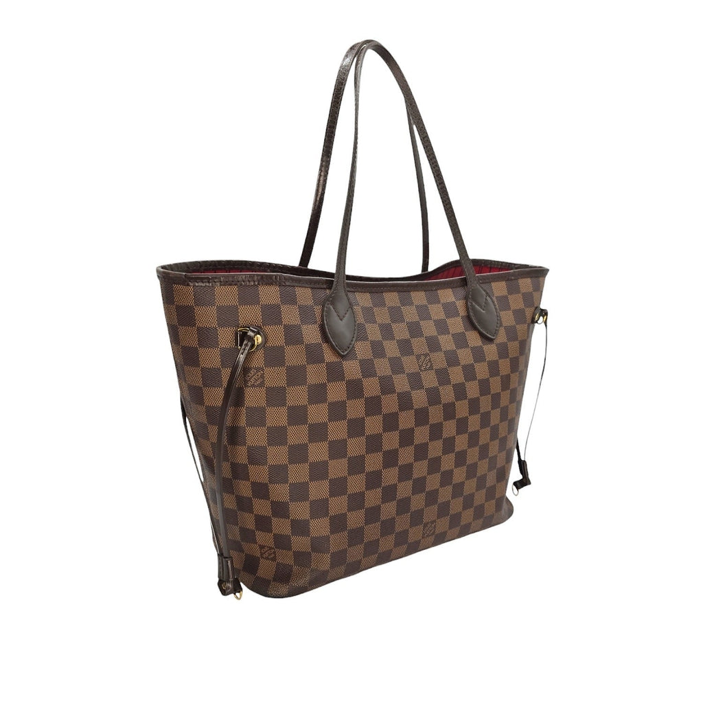 Louis Vuitton 2016 Damier Ebene Neverfull MM w/ Pouch