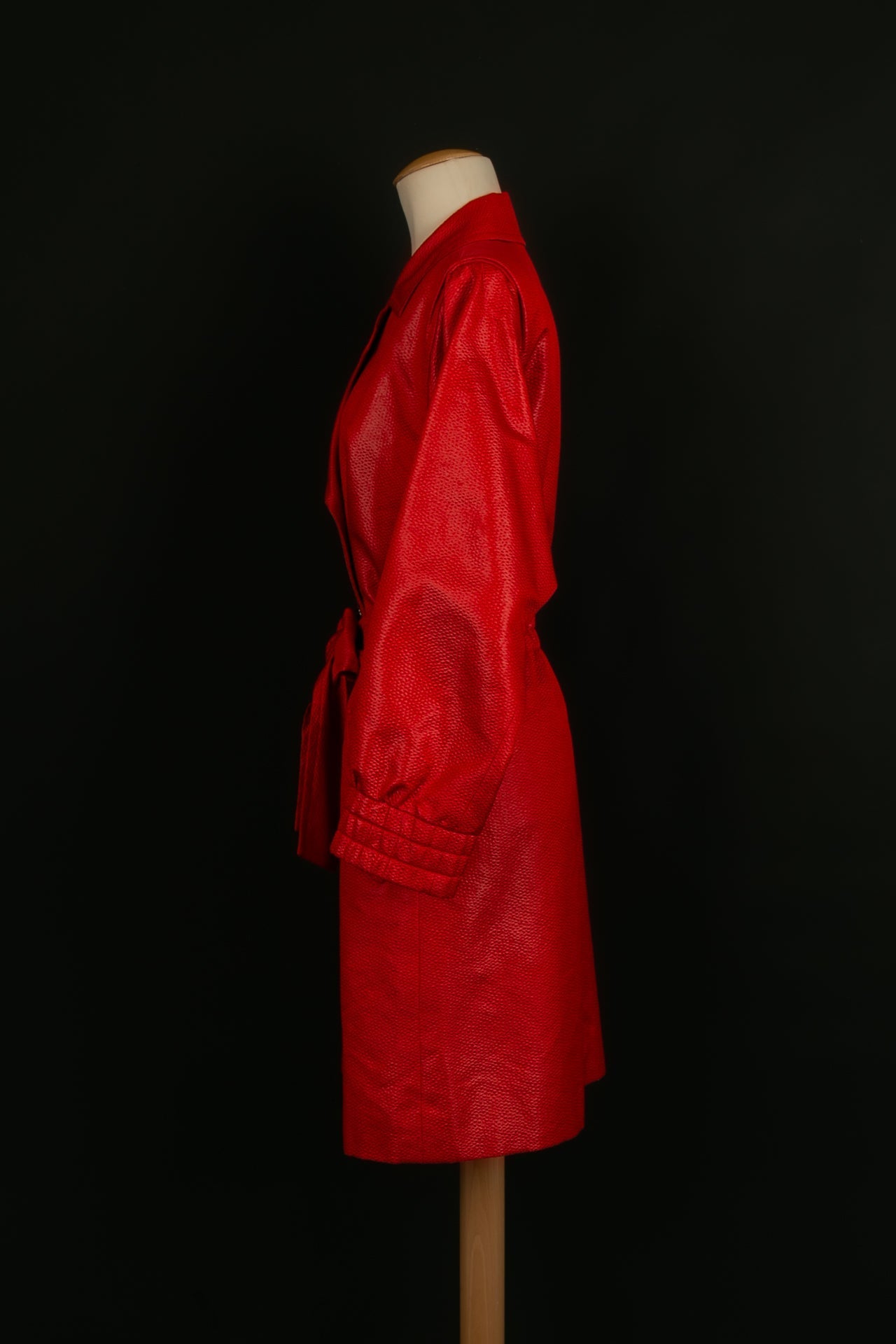 Manteau rouge Yves Saint Laurent