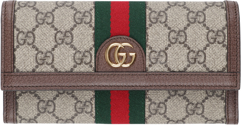 GUCCI Mini Flap Wallet with Web Detailing