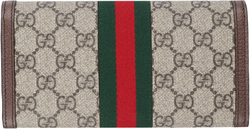 GUCCI Mini Flap Wallet with Web Detailing