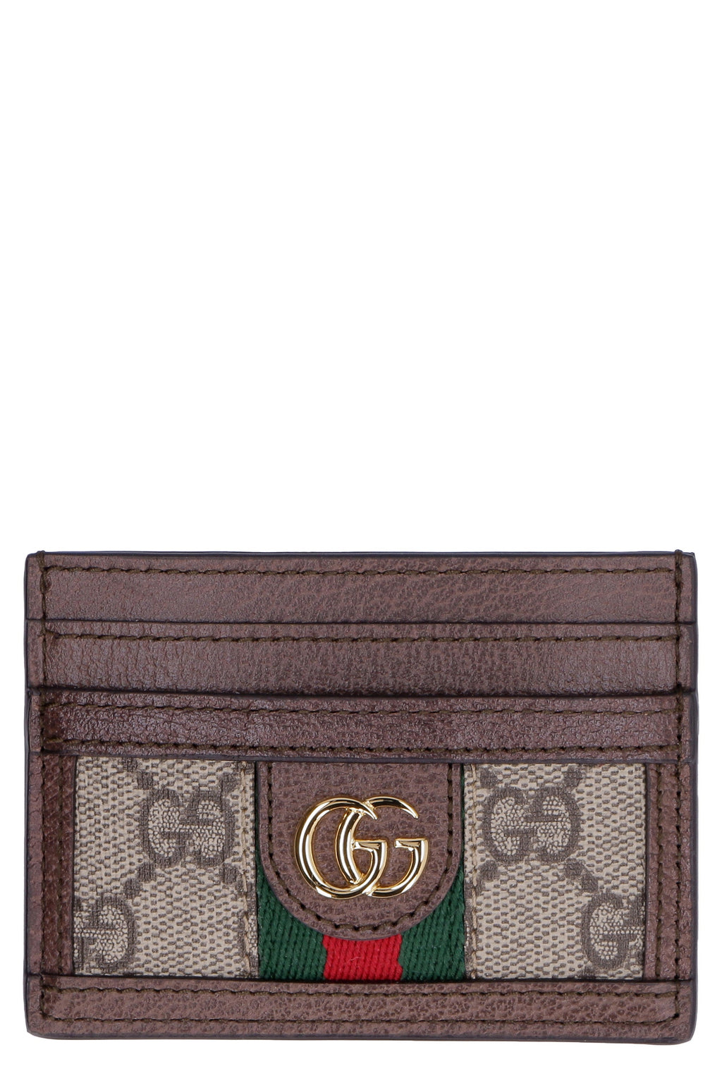 GUCCI Mini Cardholder with Iconic Web Detail - 7.5x10cm