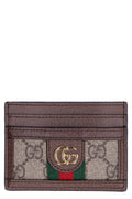 GUCCI Mini Cardholder with Iconic Web Detail - 7.5x10cm