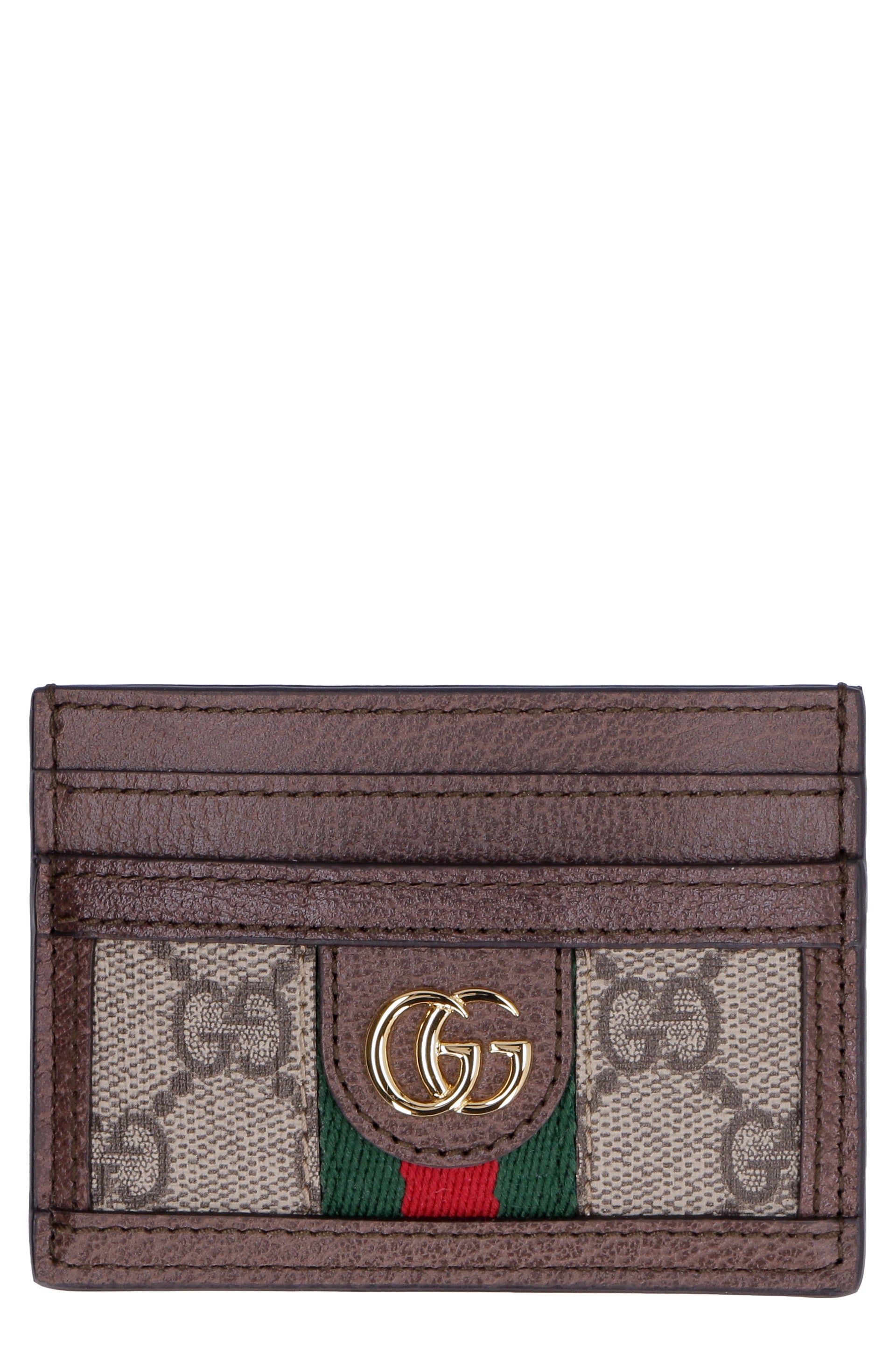 GUCCI Mini Cardholder with Iconic Web Detail - 7.5x10cm
