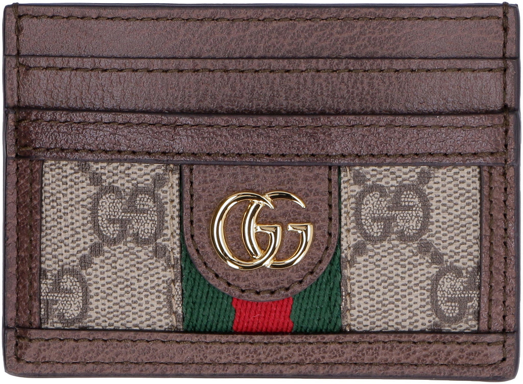 GUCCI Mini Cardholder with Iconic Web Detail - 7.5x10cm