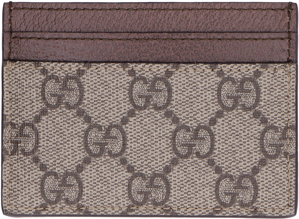GUCCI Mini Cardholder with Iconic Web Detail - 7.5x10cm