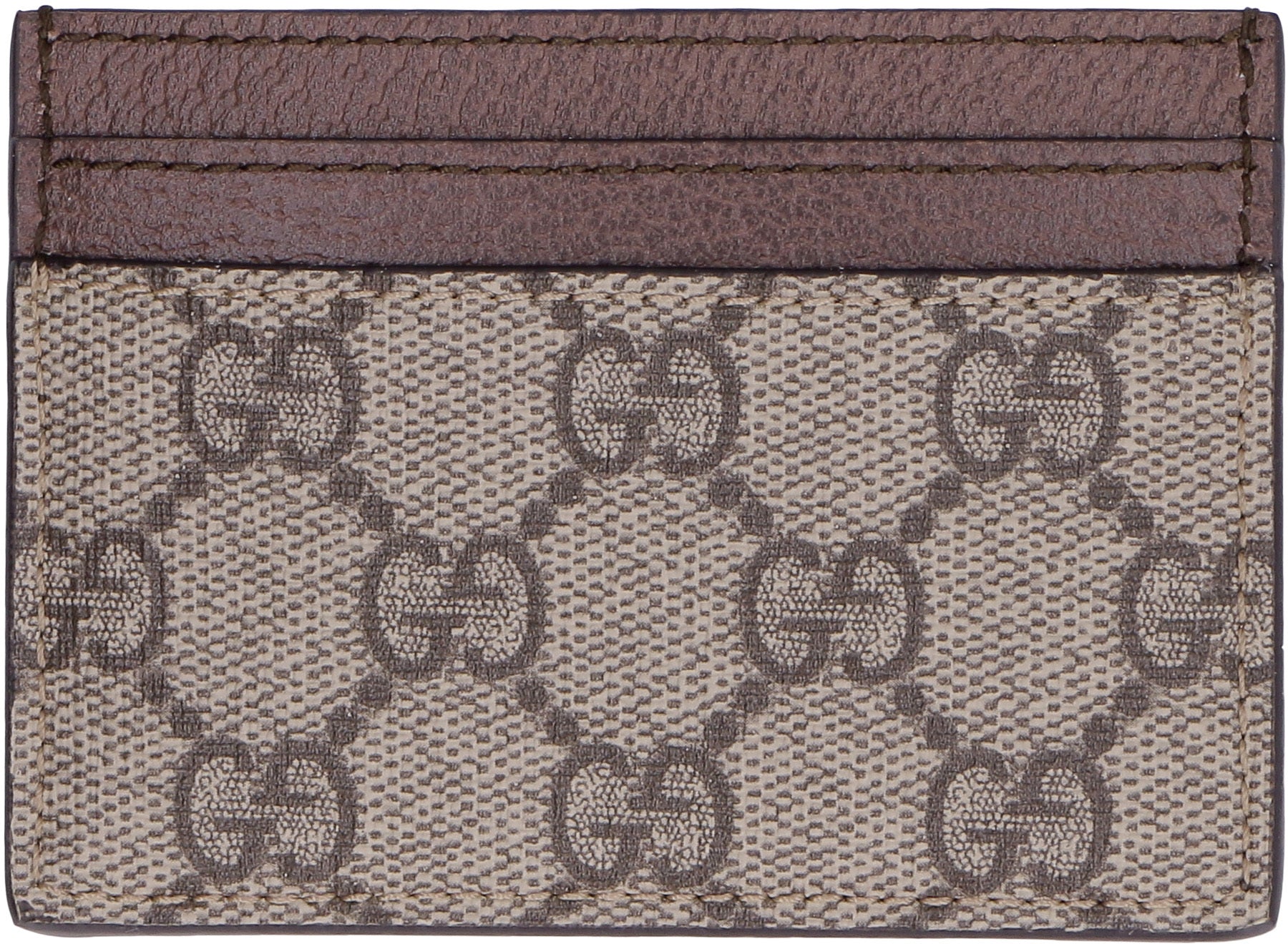 GUCCI Mini Cardholder with Iconic Web Detail - 7.5x10cm