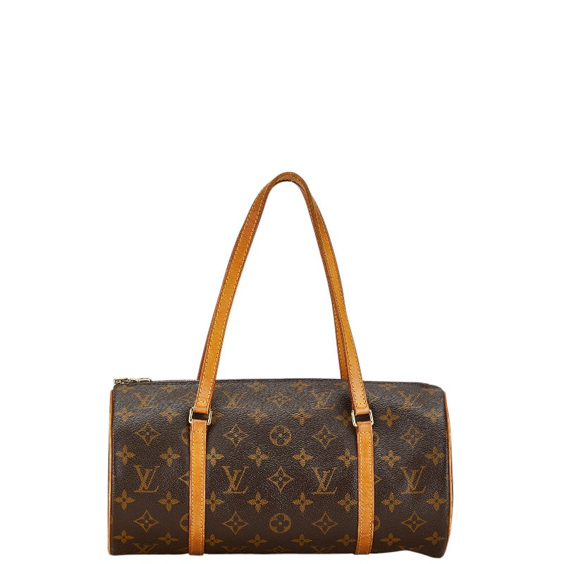 Louis Vuitton Monogram Papillon 30 Shoulder Bag Brown PVC Leather