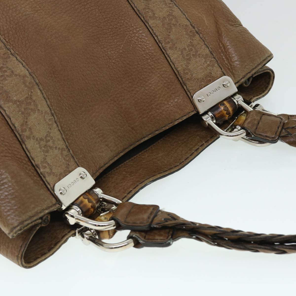 GUCCI Guccissima Tote Bag Leather Brown 232946 52431