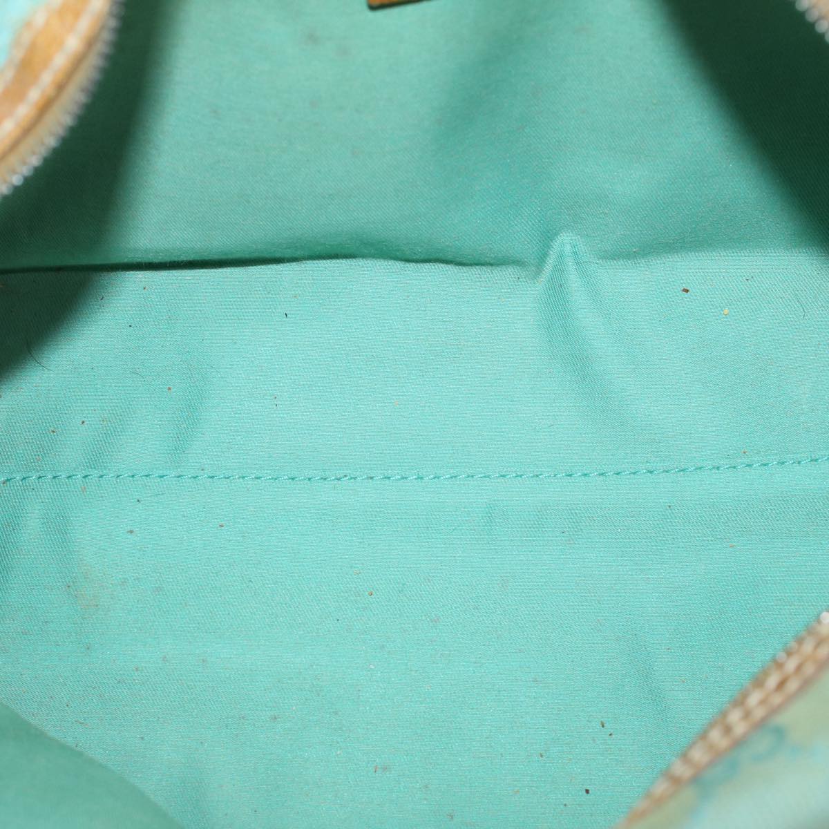 GUCCI GG Canvas Hand Bag Light Blue 113009 52433