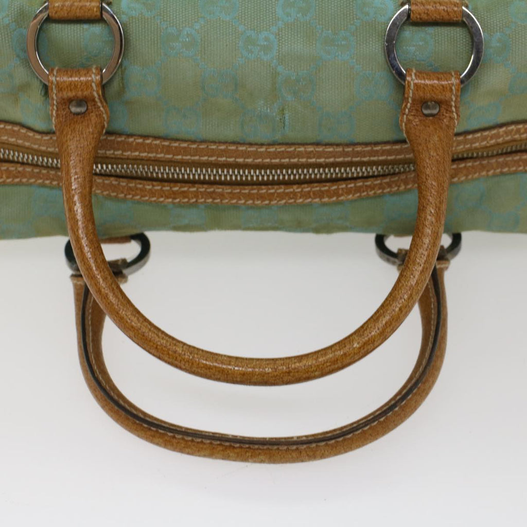 GUCCI GG Canvas Hand Bag Light Blue 113009 52433
