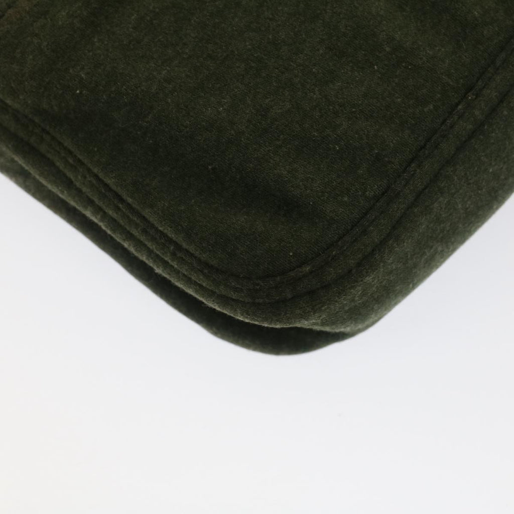 FENDI Mamma Baguette Shoulder Bag Nylon Green 52438