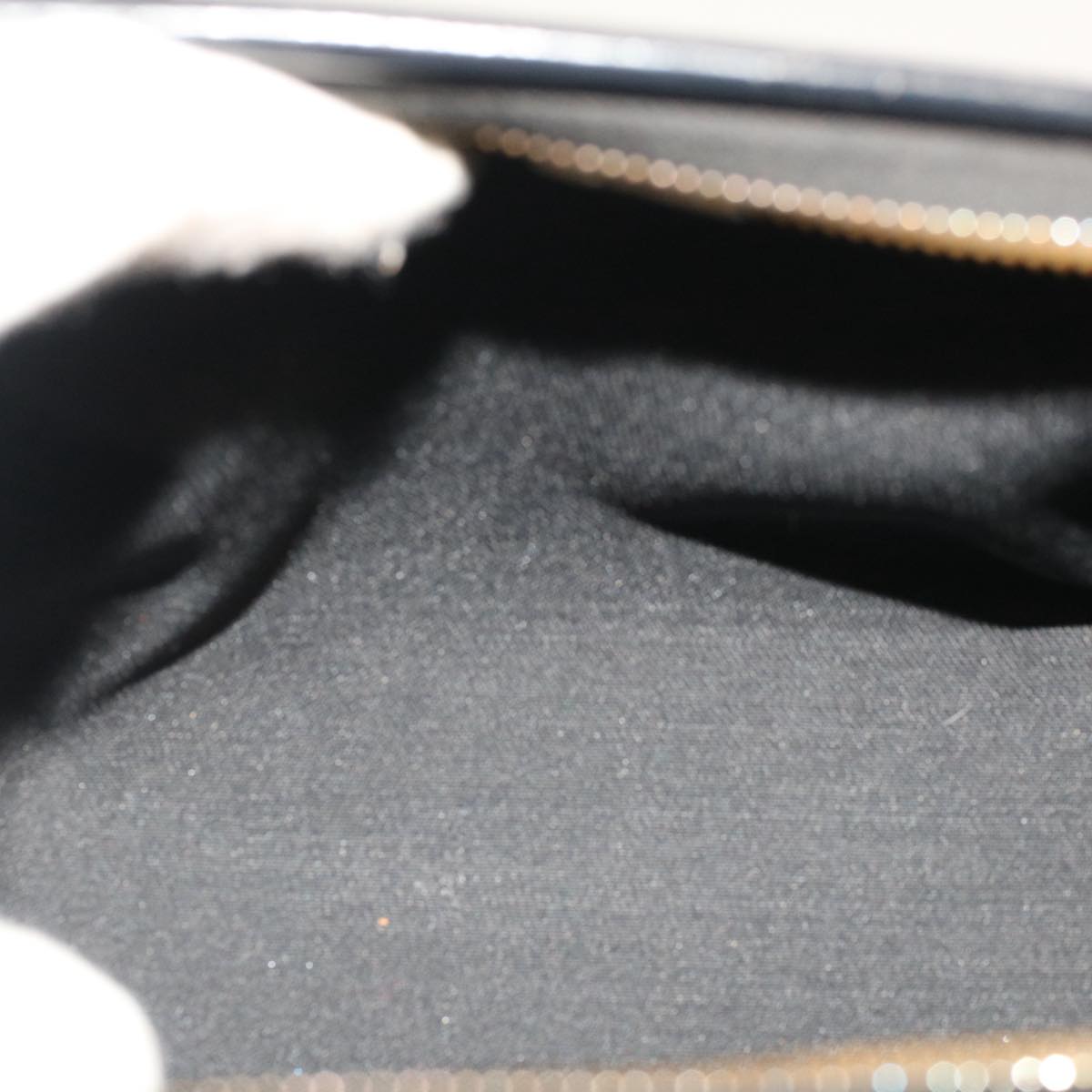 FENDI Pecan Canvas Mini Boston Bag Black Brown 52490