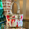CHRISTIAN DIOR St. Tropez Pink Canvas Tote TS3983