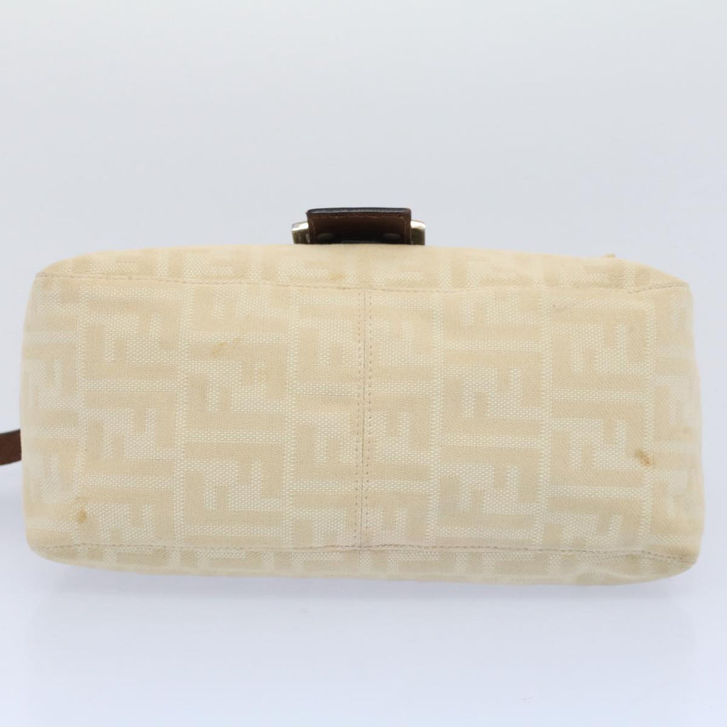FENDI Mamma Baguette Shoulder Bag Beige 52740