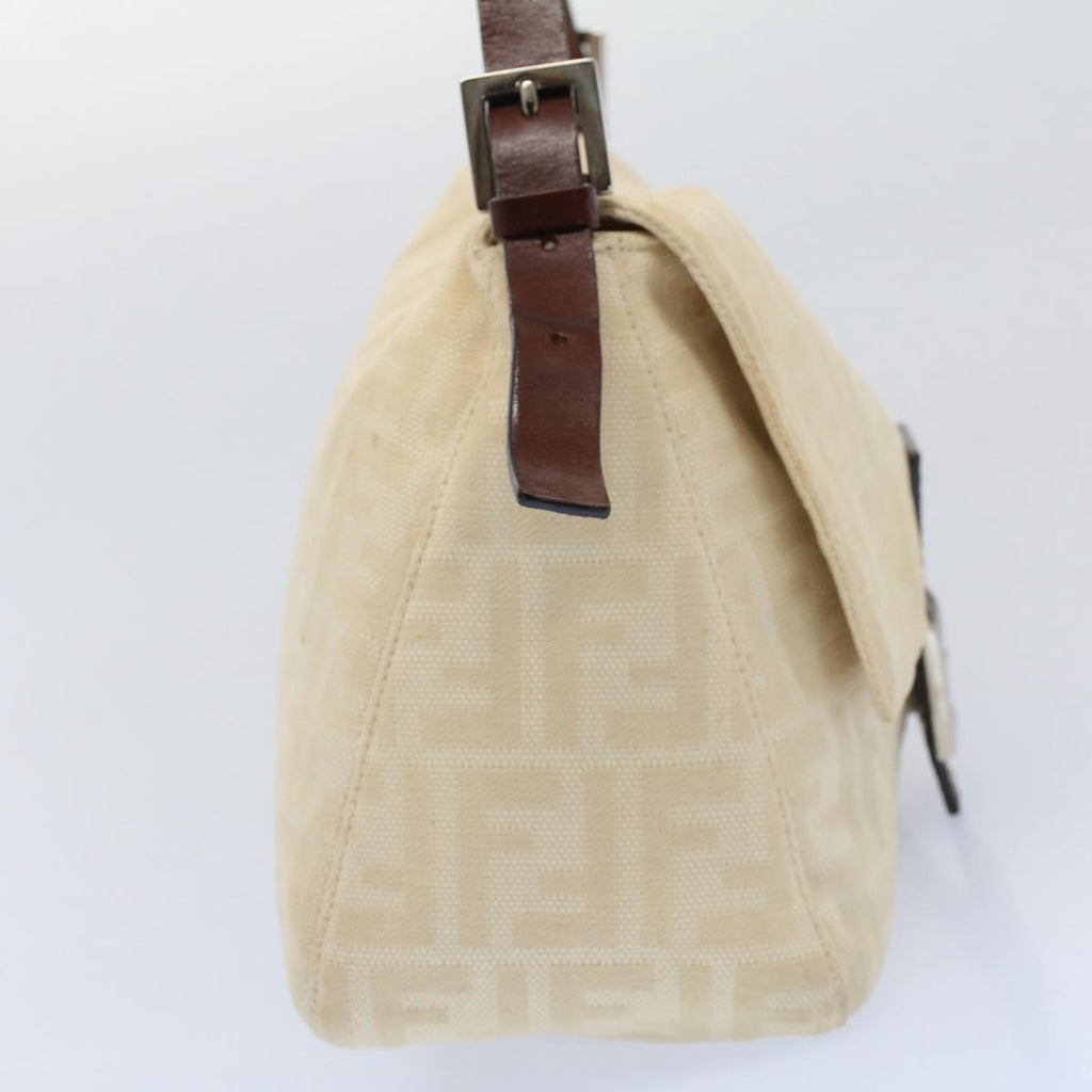 FENDI Mamma Baguette Shoulder Bag Beige 52740