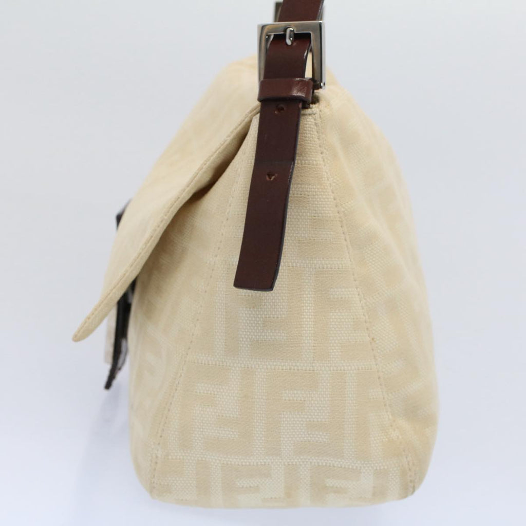 FENDI Mamma Baguette Shoulder Bag Beige 52740