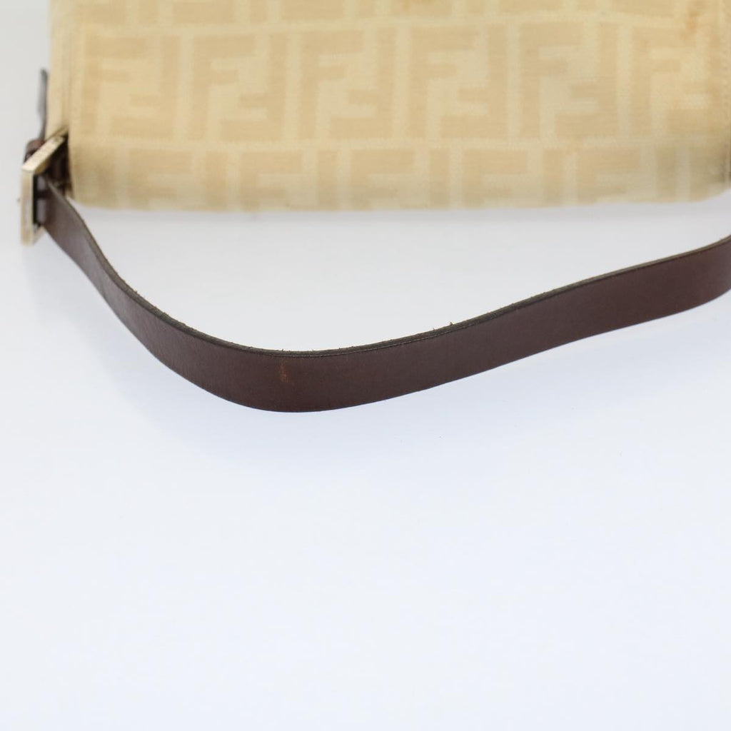 FENDI Mamma Baguette Shoulder Bag Beige 52740