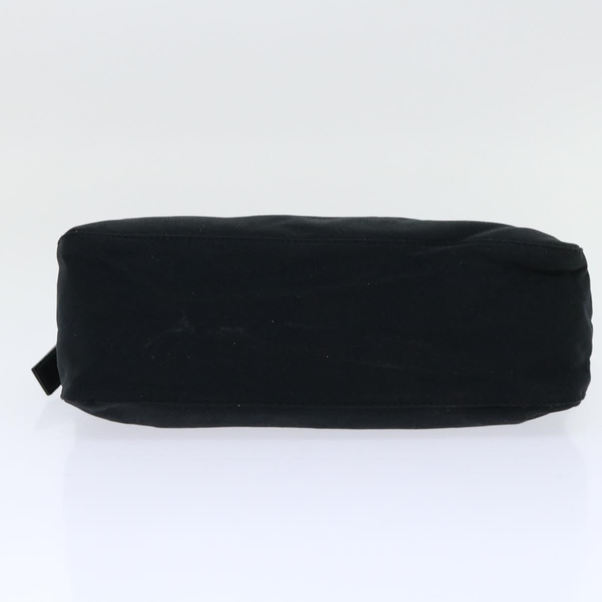 FENDI Mamma Baguette Shoulder Bag Coated Canvas Black 52742