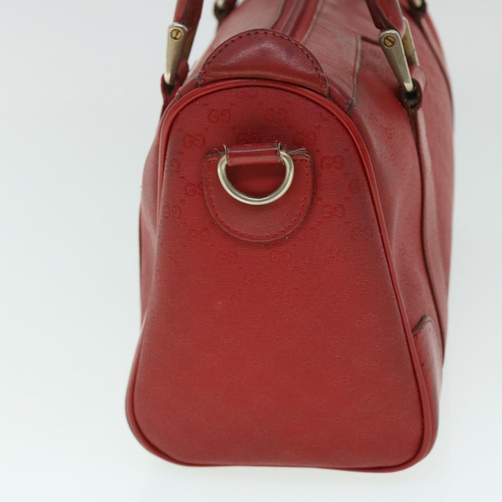 GUCCI Micro GG Canvas Clutch Bag Coated Canvas Red 52786