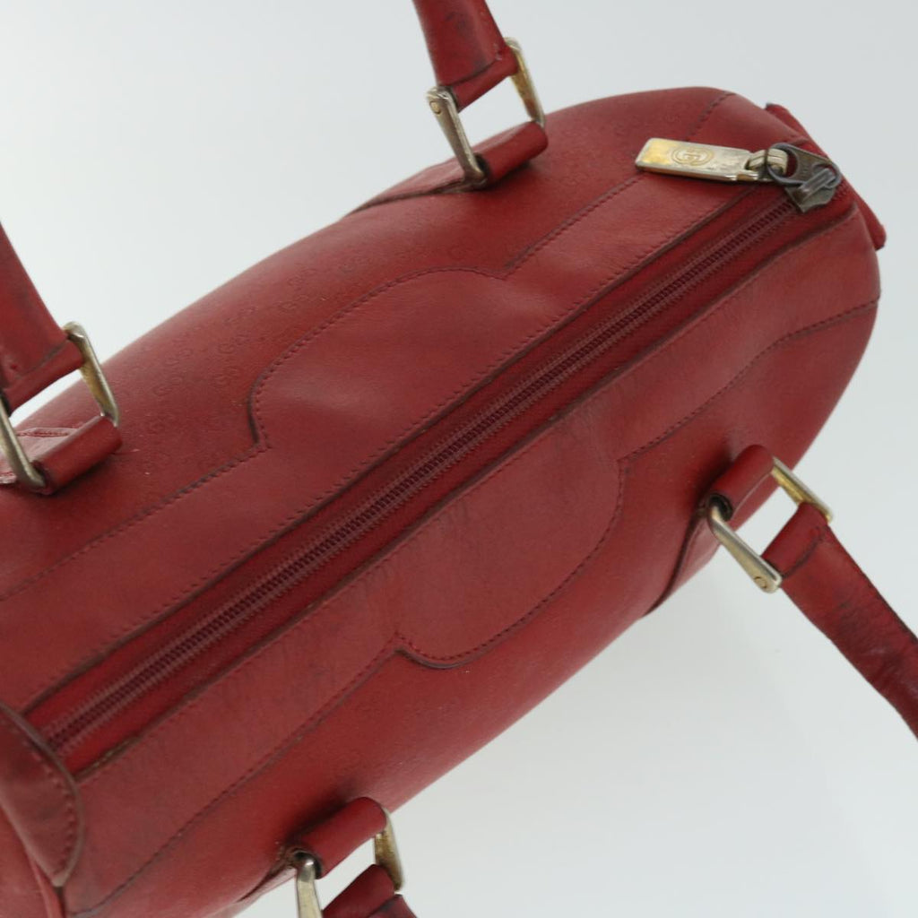 GUCCI Micro GG Canvas Clutch Bag Coated Canvas Red 52786