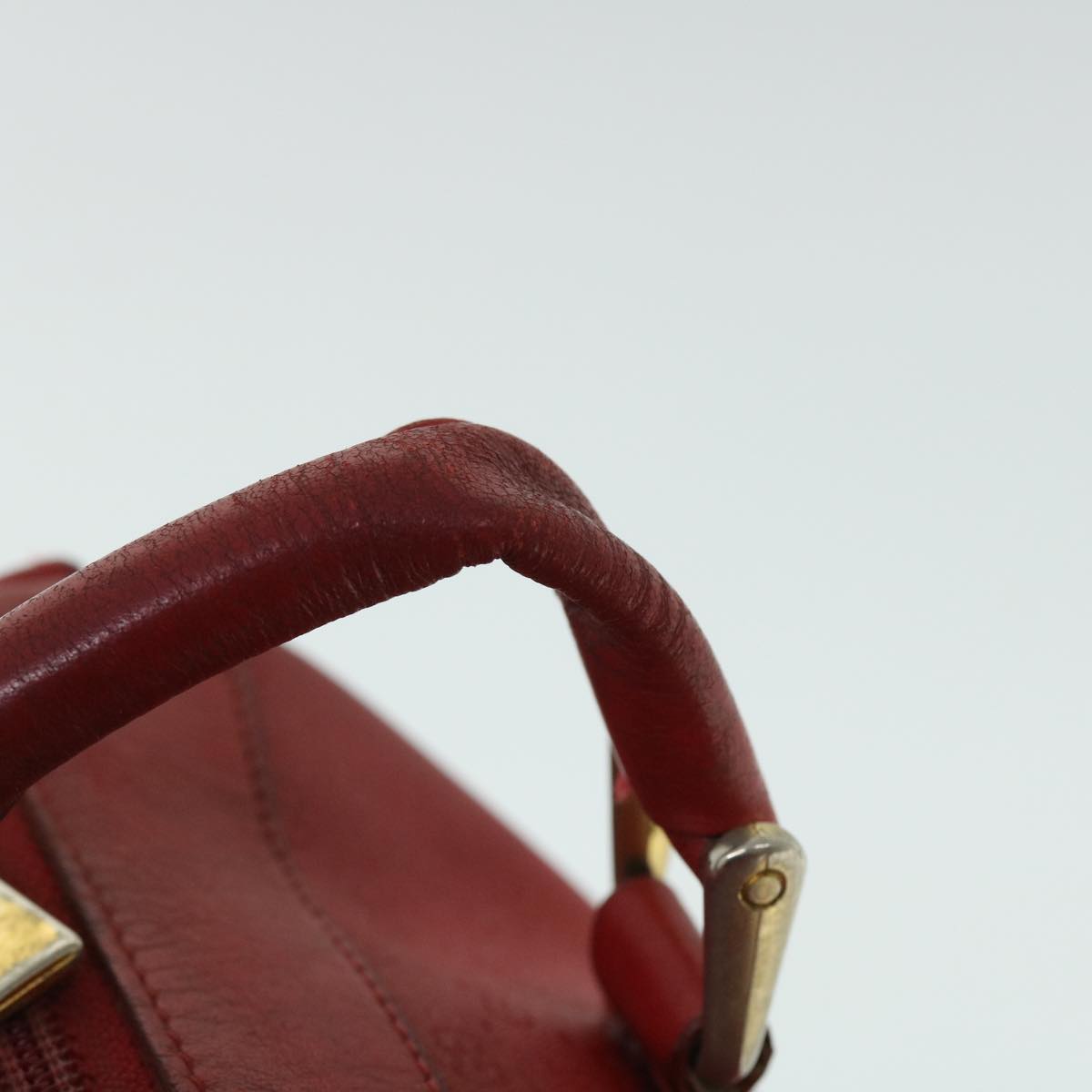 GUCCI Micro GG Canvas Clutch Bag Coated Canvas Red 52786
