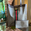 GUCCI Soft Ophidia GG Supreme Canvas Tote Bag