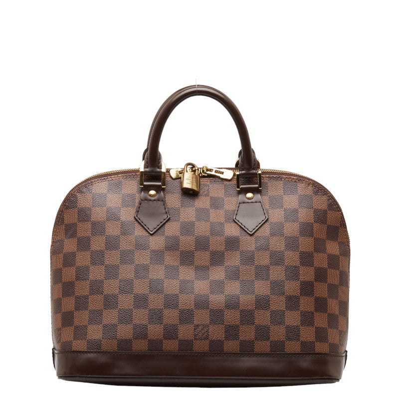 Louis Vuitton Almaty PM Handbag N53151 Brown PVC Leather  Louis Vuitton