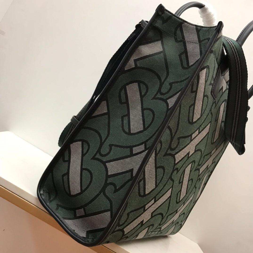 GLAMI Monogram Recycled Polyester Jacquard Tote For Women, Bags 14.8in/37.5cm