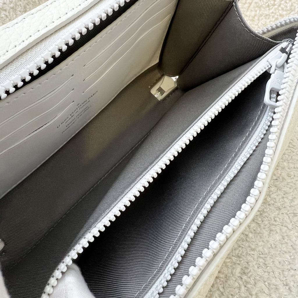 LV Soft Trunk Wallet with Graphic Print in Powder White Monogram and White HW