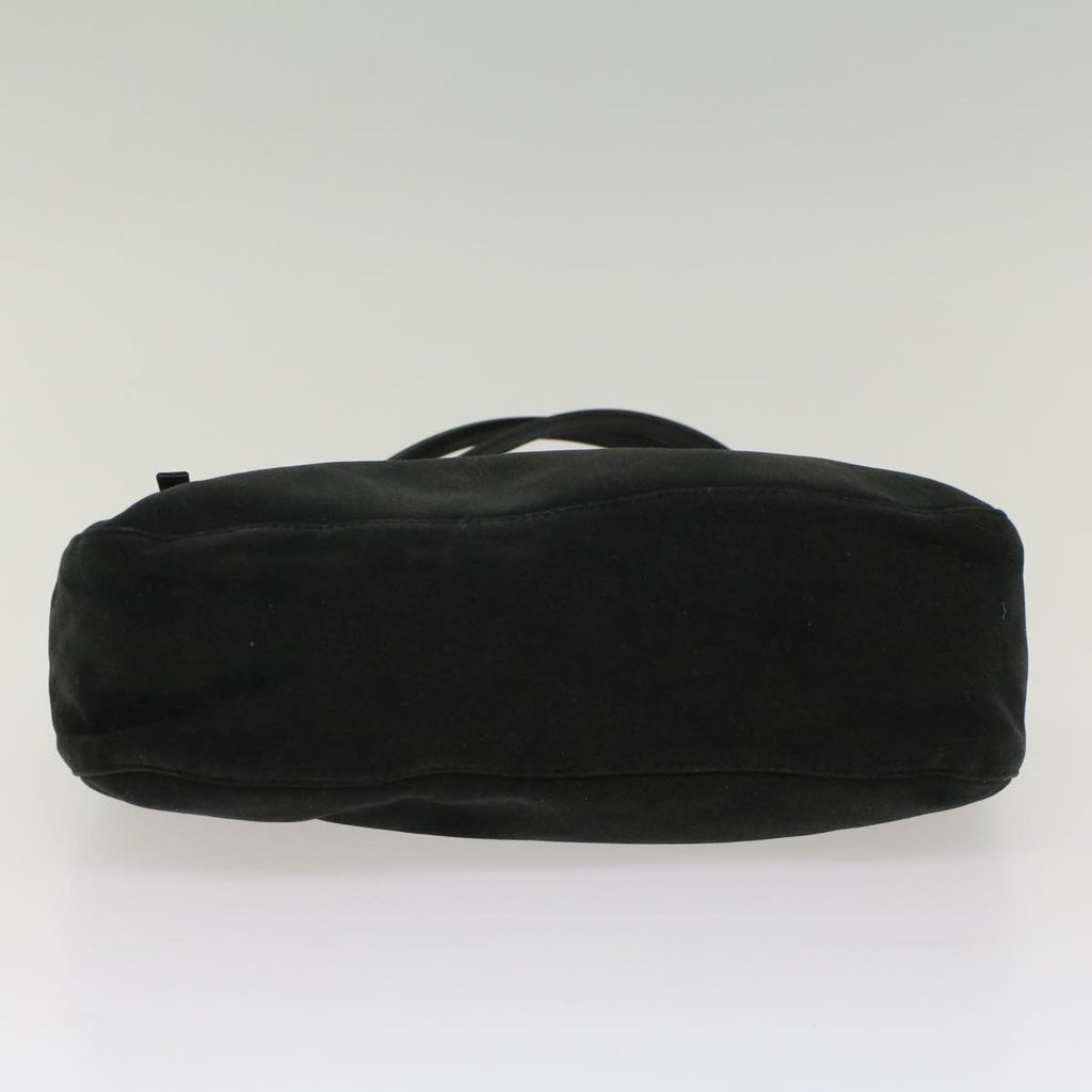 FENDI Mamma Baguette Shoulder Bag Nylon Black 53012