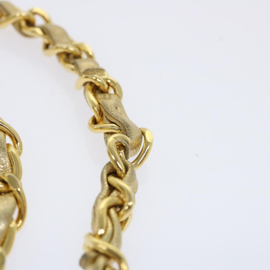CHANEL Matelasse Chain Shoulder Bag Leather Gold CC 53015A