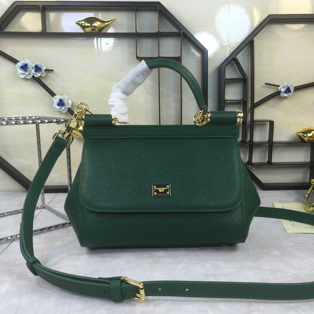 GLAMI MeGLAMIum Sicily Handbag In Dauphine Green For Women 10.2in/26cm GLAMI GLAMI4347A100187399
