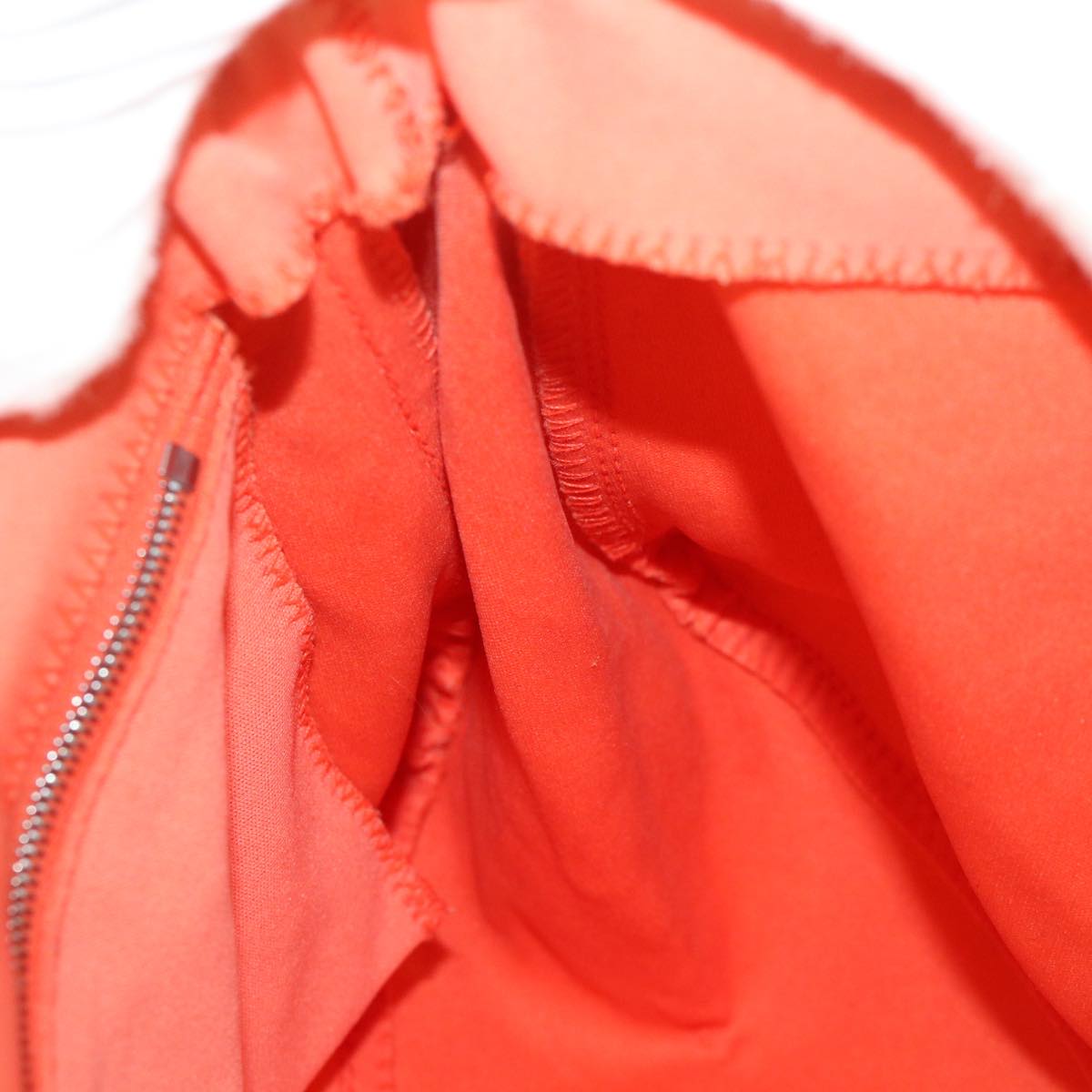 FENDI Mamma Baguette Shoulder Bag Nylon Orange 53082