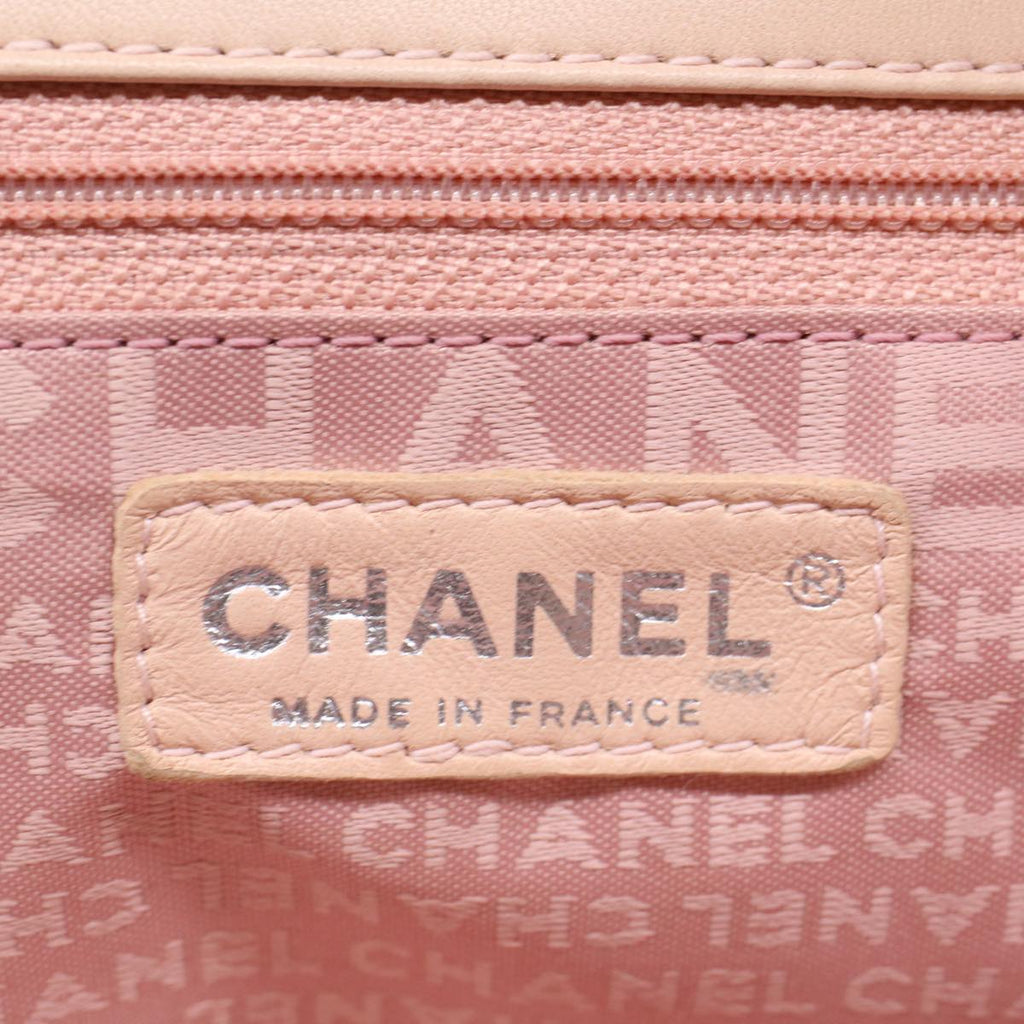 CHANEL Matelasse Chain Shoulder Bag Leather Pink CC 53097