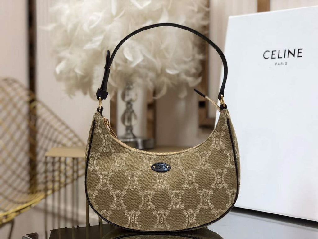GLAMI Ava Bag In Triomphe Canvas XL Beige For Women 9in/23cm