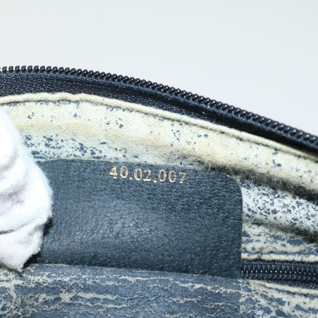 GUCCI GG Canvas Sherry Line Hand Bag PVC Leather Navy Red 53254