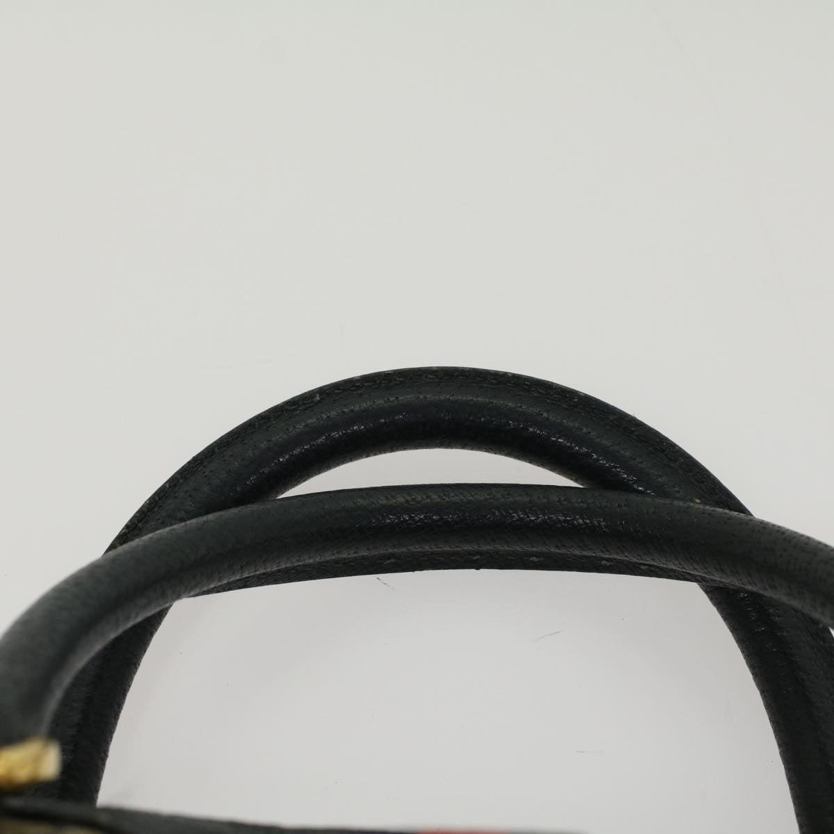 GUCCI GG Canvas Sherry Line Hand Bag PVC Leather Navy Red 53254