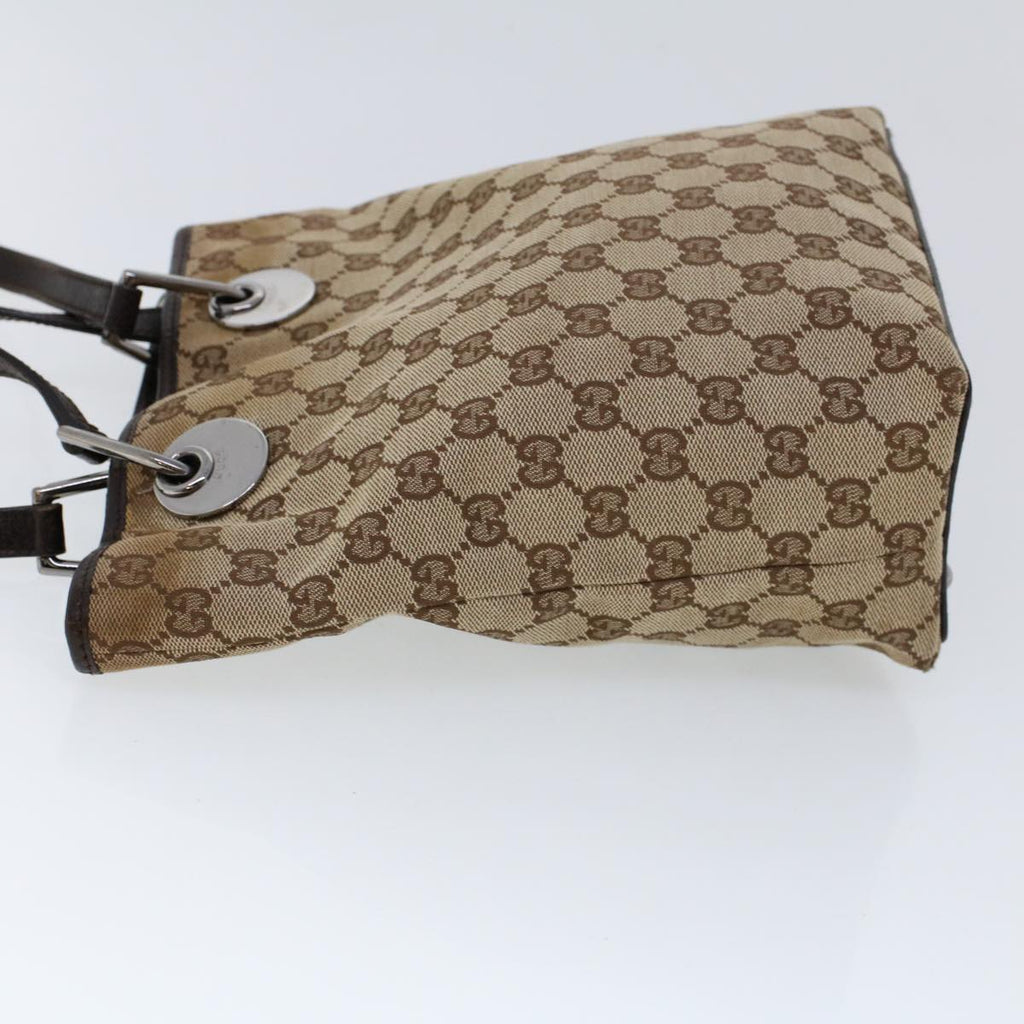 GUCCI GG Canvas Tote Bag Beige Brown 53261