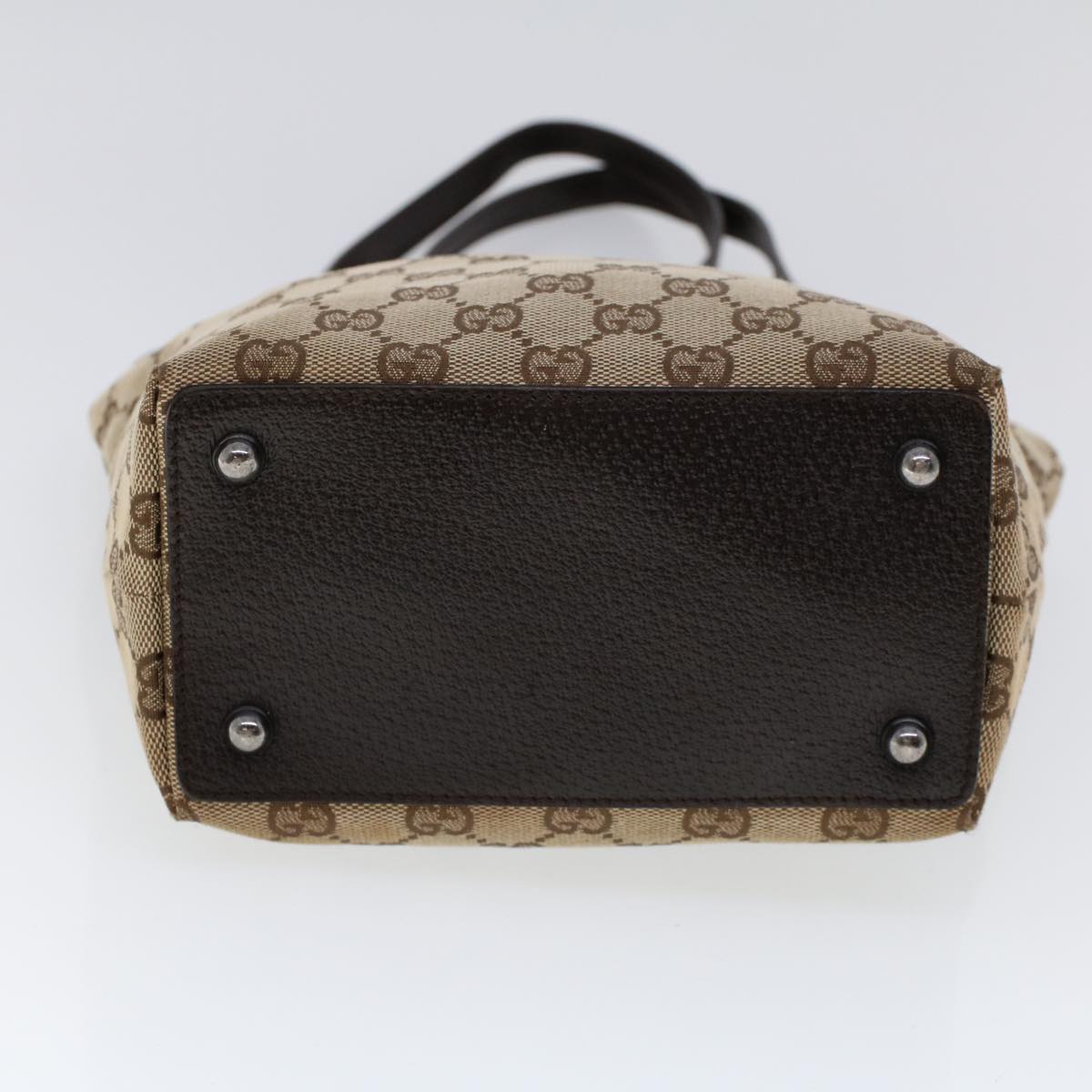 GUCCI GG Canvas Tote Bag Beige Brown 53261