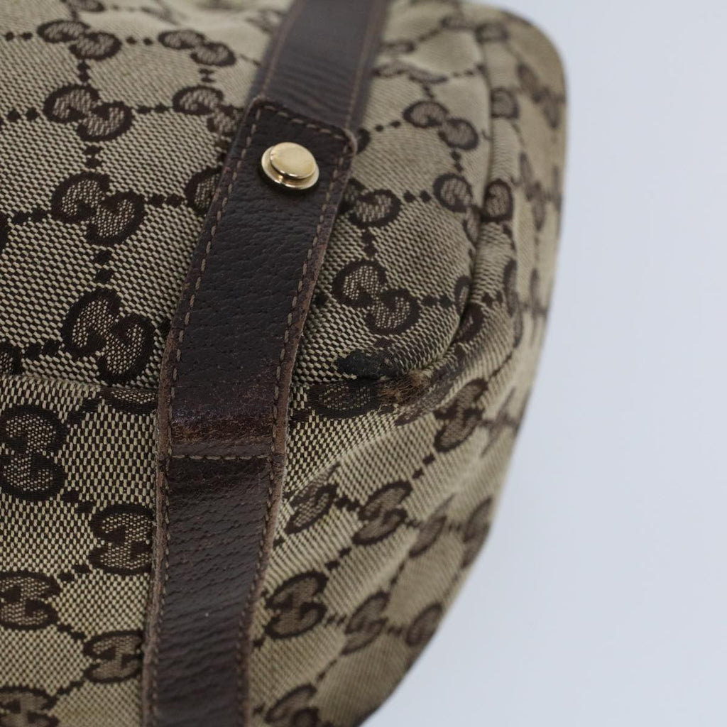 GUCCI GG Canvas Tote Bag Beige Brown 53263