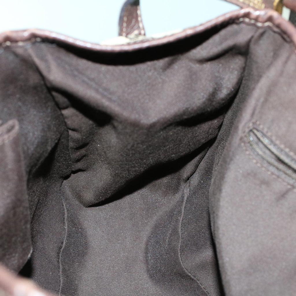 GUCCI GG Canvas Tote Bag Beige Brown 53263