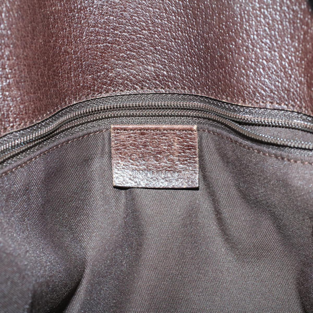 GUCCI GG Canvas Tote Bag Beige Brown 53265