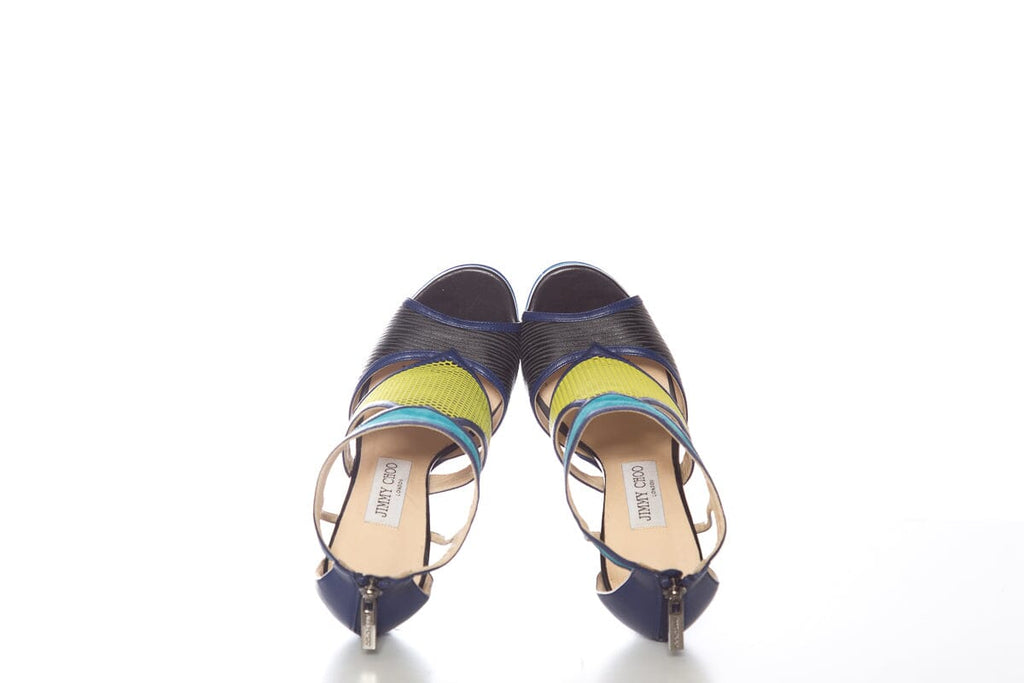 Jimmy Choo Multicolor Mixed Media Heels SZ 36
