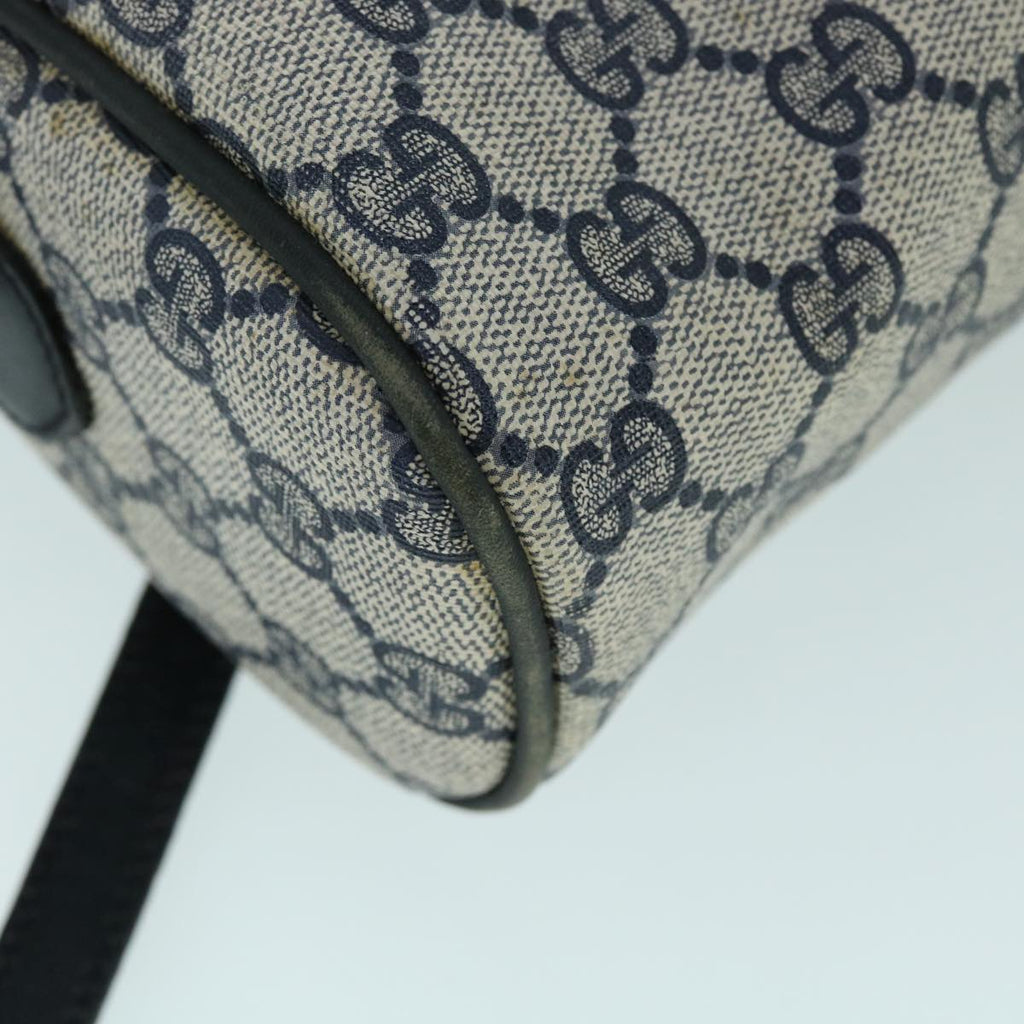 GUCCI GG Canvas Sherry Line Shoulder Bag Gray Red Navy 010 378 53344