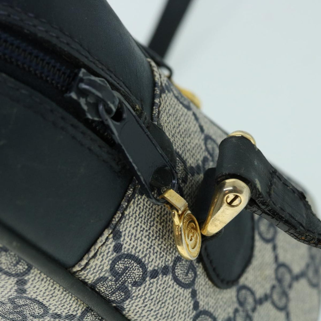 GUCCI GG Canvas Sherry Line Shoulder Bag Gray Red Navy 010 378 53344